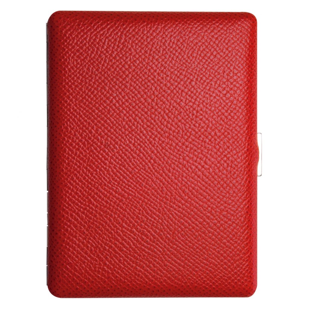 Tsubota Pearl Cosmos Noblesse Cigarette Case - Red
