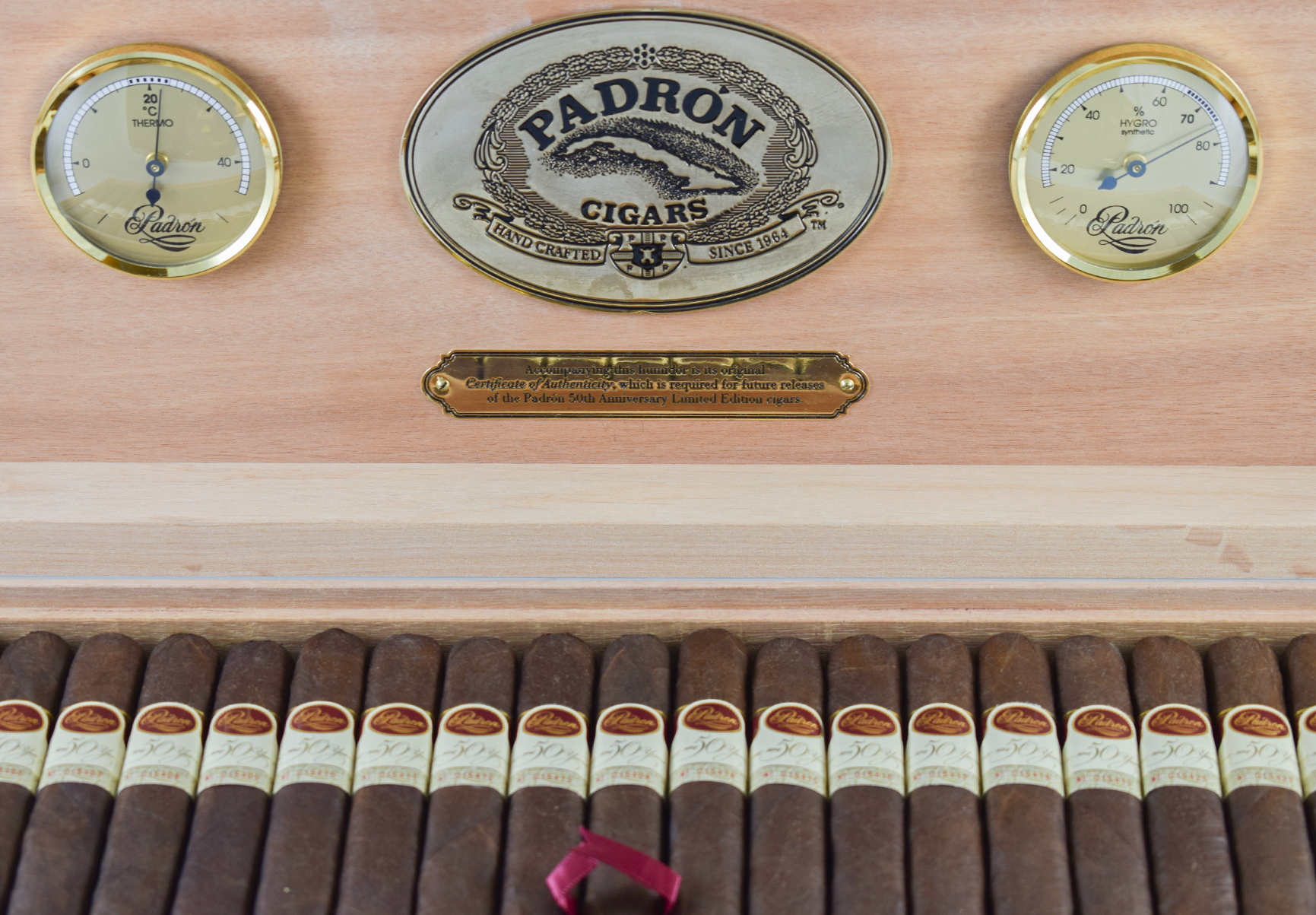 Padron cigars in a humidor